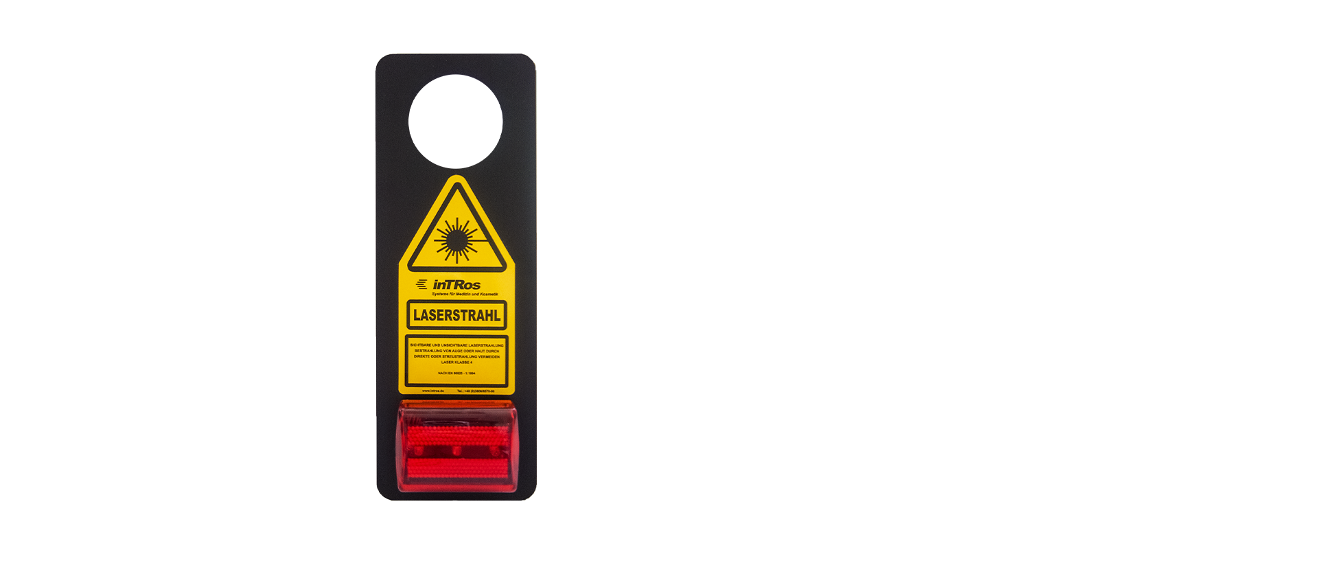 intros Medical Laser, Zubehör Türschild mit Warnlicht